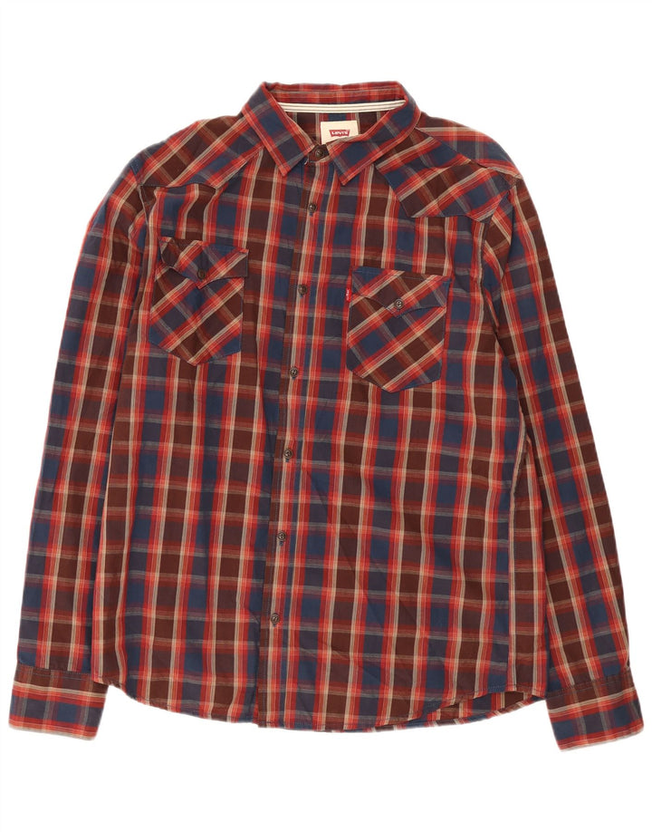 Levi's Herrenhemd, groß, mehrfarbig, kariert, Baumwolle