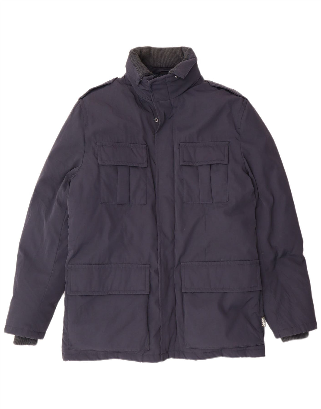 Dack's gepolsterte Militärjacke für Herren, UK 36, Größe S, marineblaues Nylon