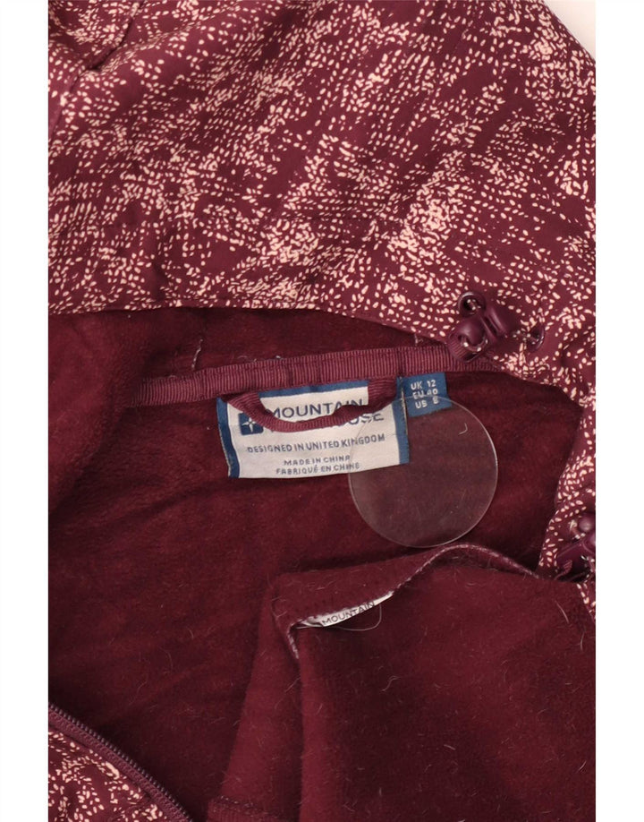 Mountain Warehouse Damen-Windbreaker-Jacke, UK 12, mittelgroß, Burgunderrot meliert