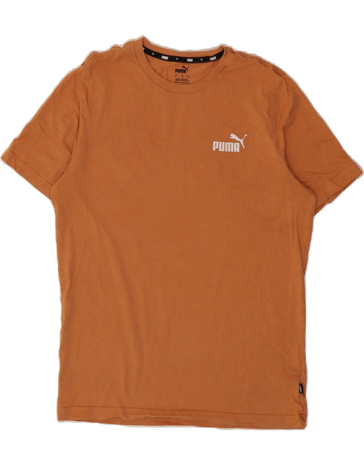 PUMA Mens T-Shirt Top Medium Brown Cotton Vintage Puma and Second-Hand Puma from Messina Hembry 