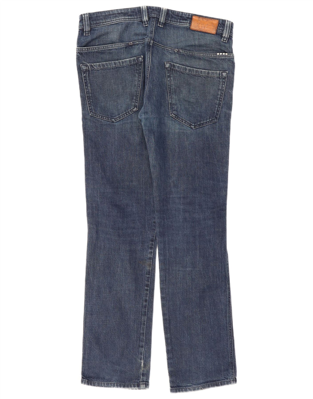 Diesel Herren Paddom Straight Jeans W32 L32 Blaue Baumwolle