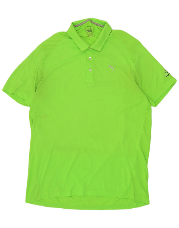 PUMA Herren Poloshirt XL Grün Polyester