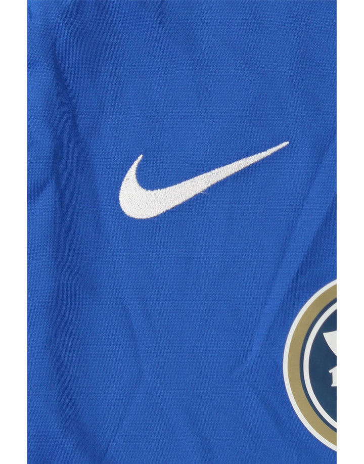 NIKE Herren Dri Fit Graphic T-Shirt Top Large Blau Polyester
