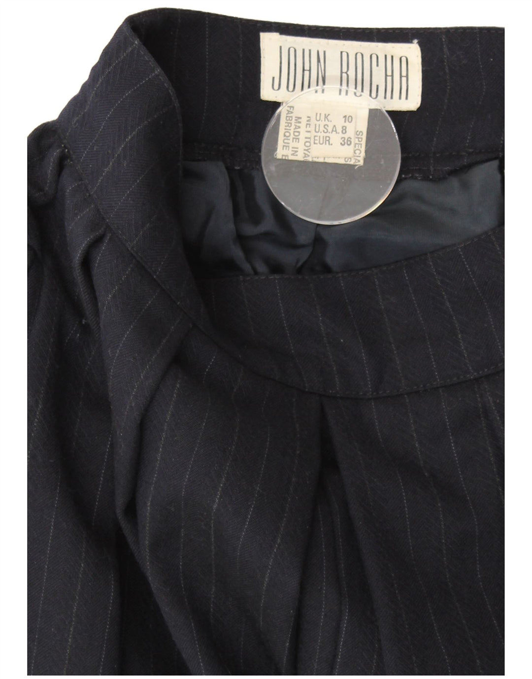 JOHN ROCHA Damen Flare Freizeithose UK 10 Small W25 Marineblau