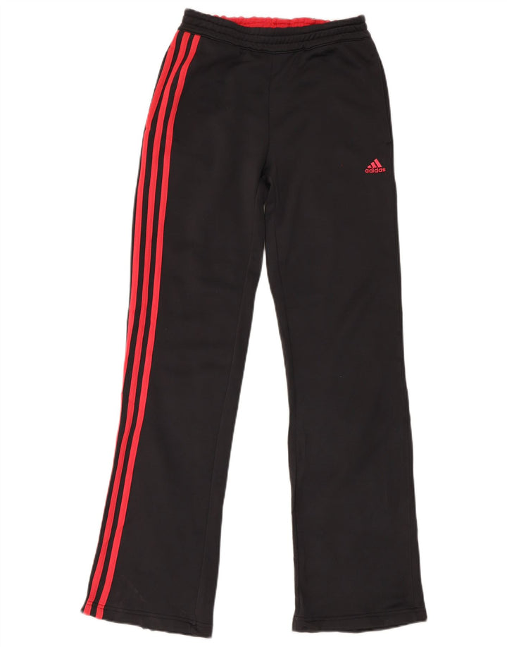 Adidas Damen Trainingshose UK 10 Small Grau Polyester