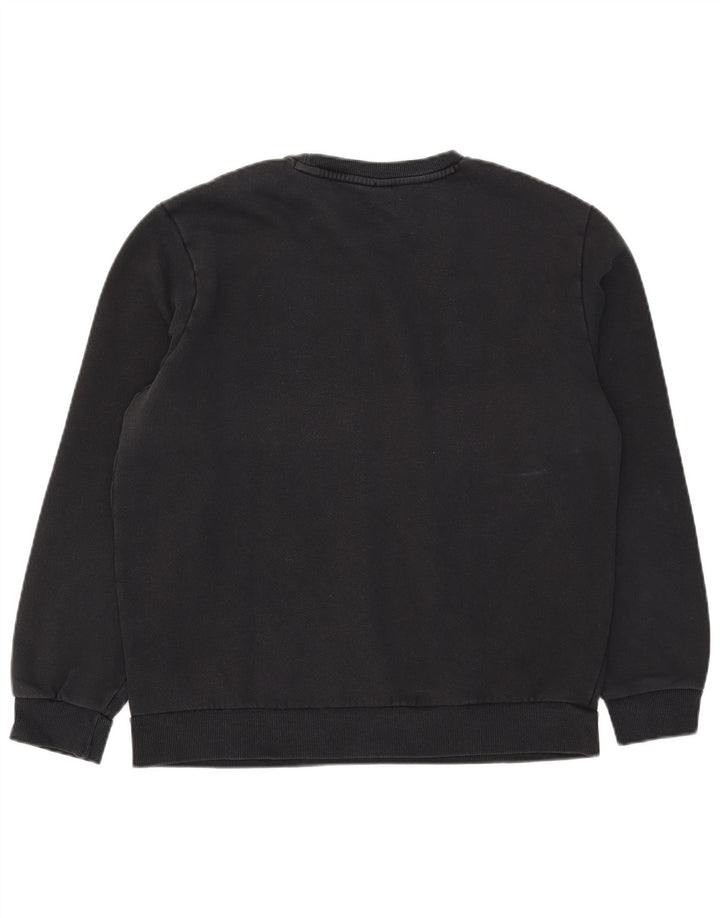 Puma Herren Grafik-Sweatshirt-Pullover, groß, schwarze Baumwolle