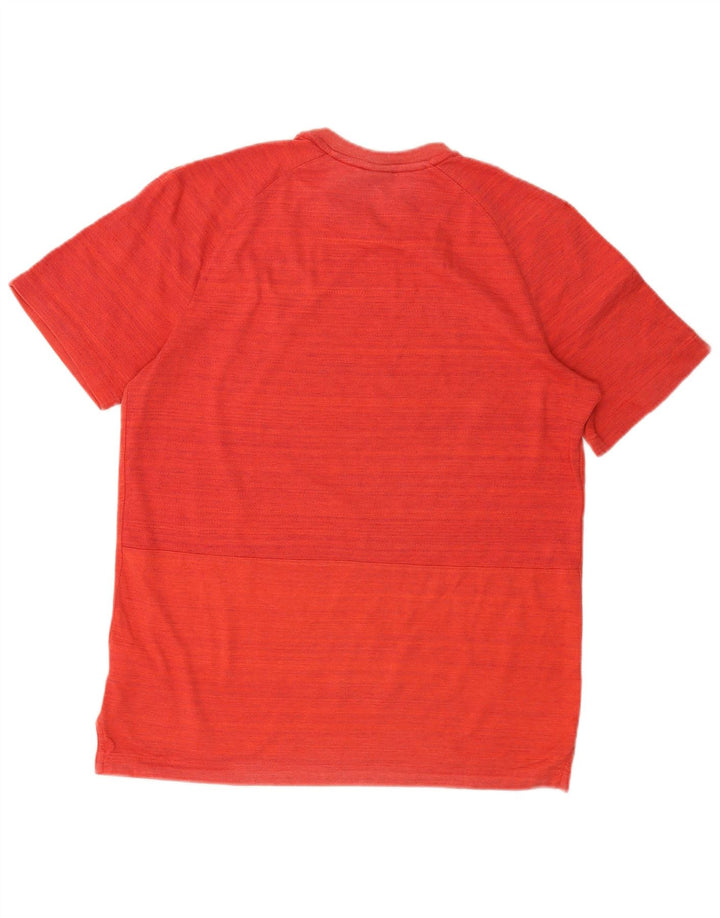 Nike Herren T-Shirt Top Mittelrot gestreift aus Baumwolle