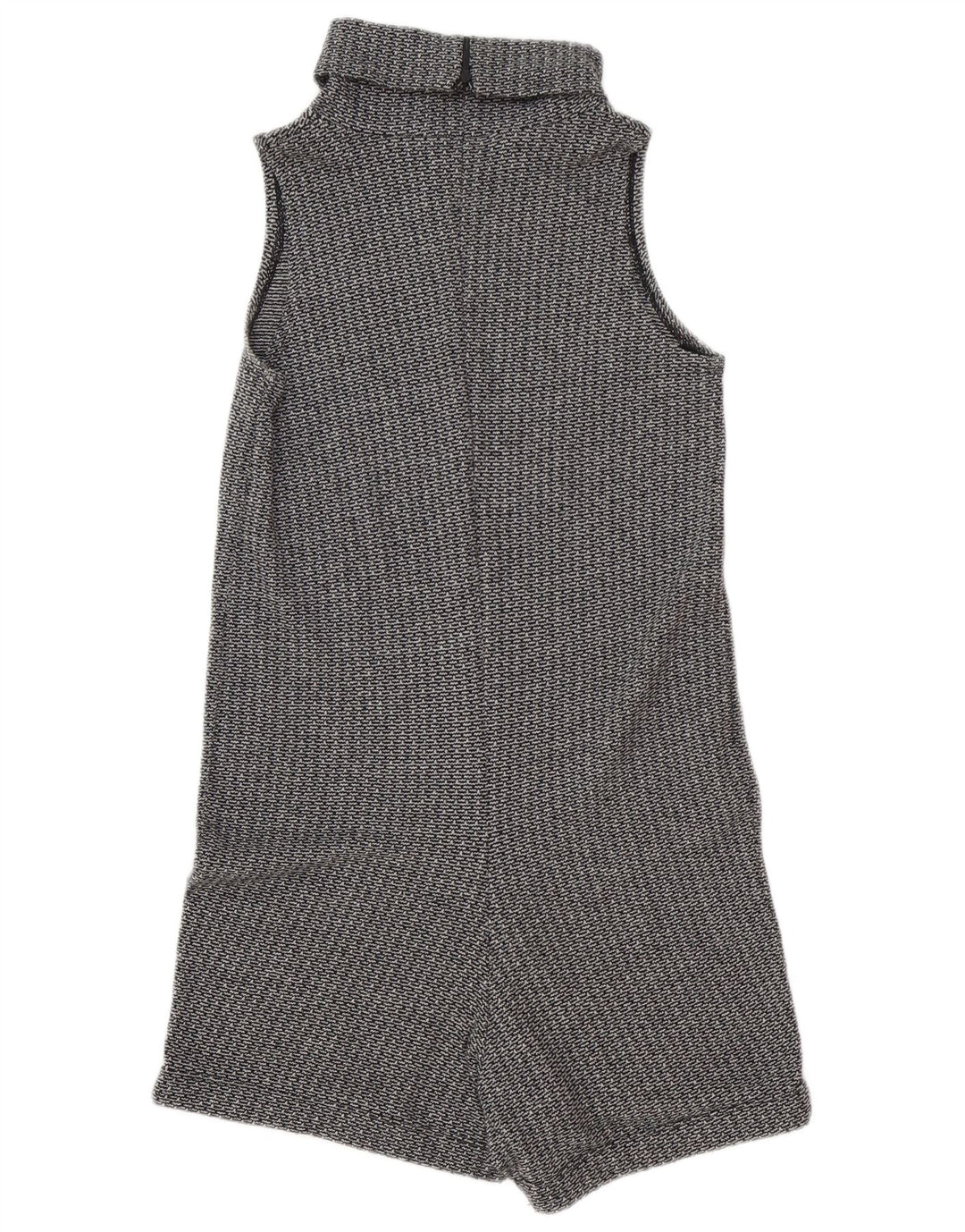 Zara Damen Ärmelloser Playsuit UK 10 Small Grau