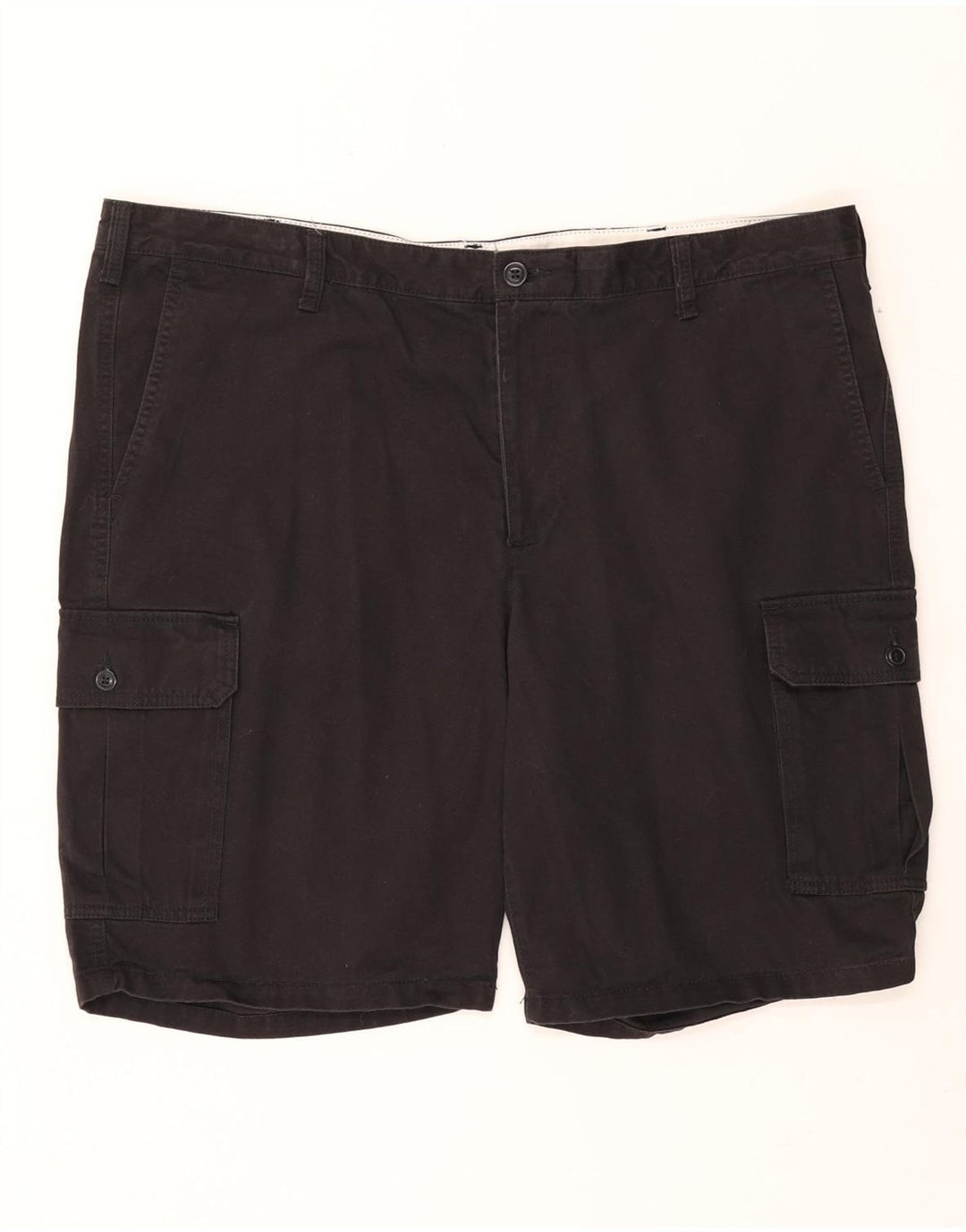 DOCKERS Herren Cargoshorts W42 2XL Schwarze Baumwolle