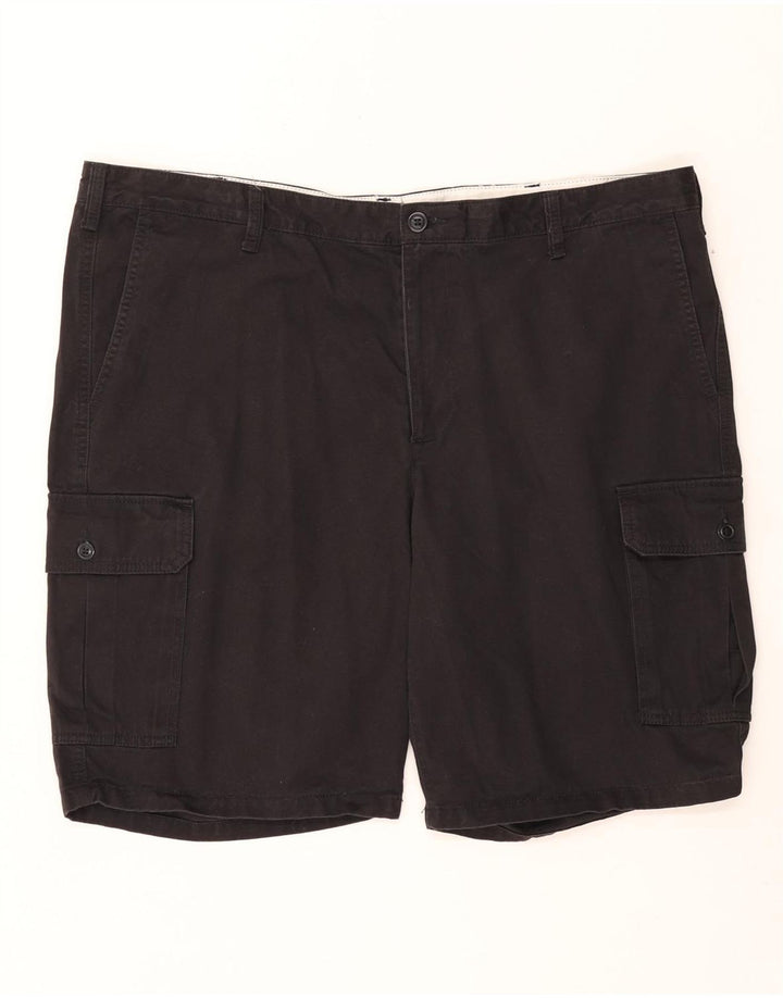 DOCKERS Herren Cargoshorts W42 2XL Schwarze Baumwolle