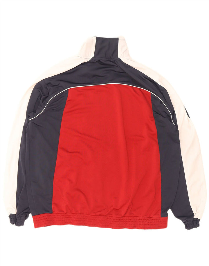 Champion Herren-Trainingsanzugoberteil, XL, rotes Farbblock-Polyester