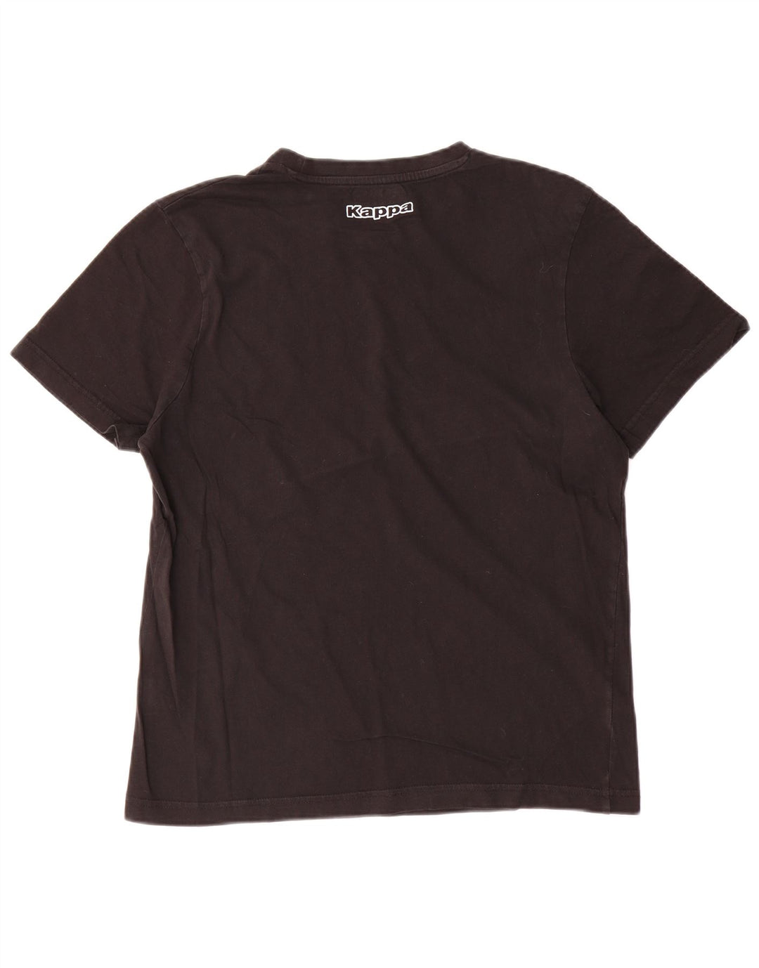 Kappa Herren-T-Shirt mit Grafik, groß, aus schwarzer Baumwolle