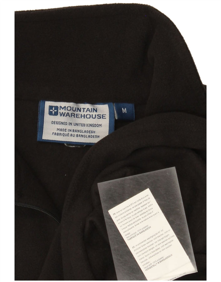 Mountain Warehouse Damen-Fleecepullover mit Reißverschluss am Kragen, UK 14, Mittelschwarz