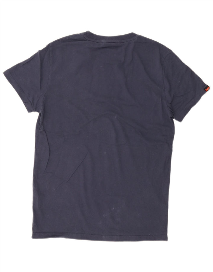 Superdry Herren T-Shirt-Oberteil aus Baumwolle in mittlerem Marineblau