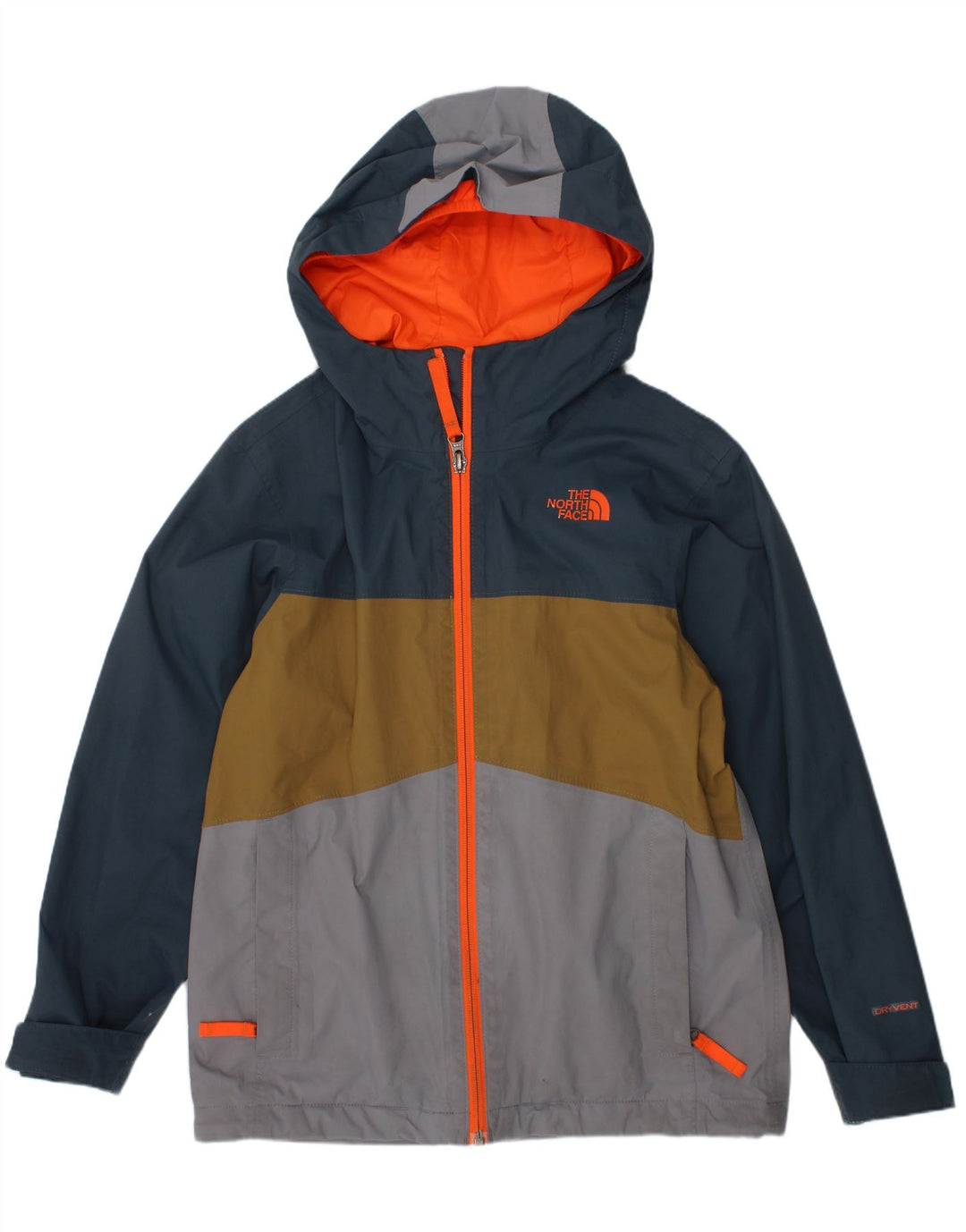 THE NORTH FACE Jungen-Regenjacke, 7–8 Jahre, klein, mehrfarbig, Farbblock