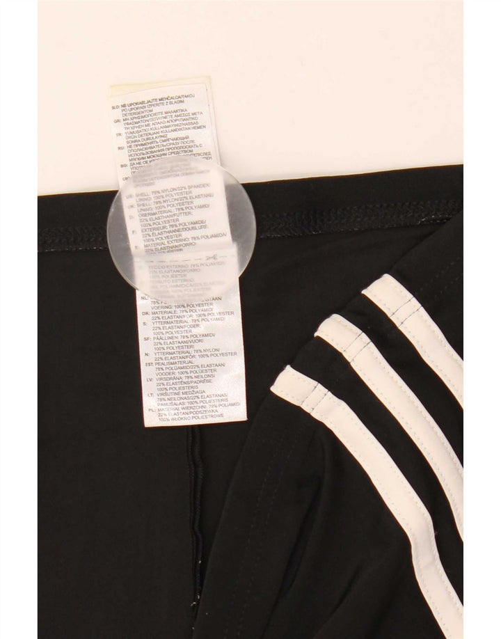 Adidas Damen Sportshorts UK 14 Medium Schwarz Nylon