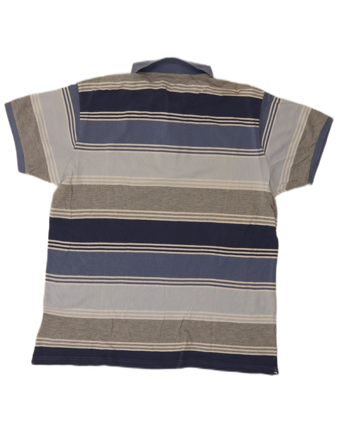 Kappa Herren Poloshirt 2XL blau gestreift aus Baumwolle