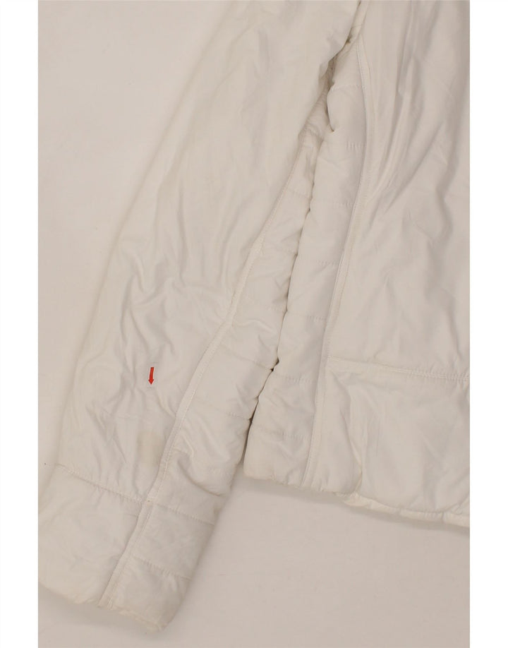 CHAMPION Womens Padded Jacket UK 16 Large White Polyester Vintage Champion and Second-Hand Champion from Messina Hembry 
