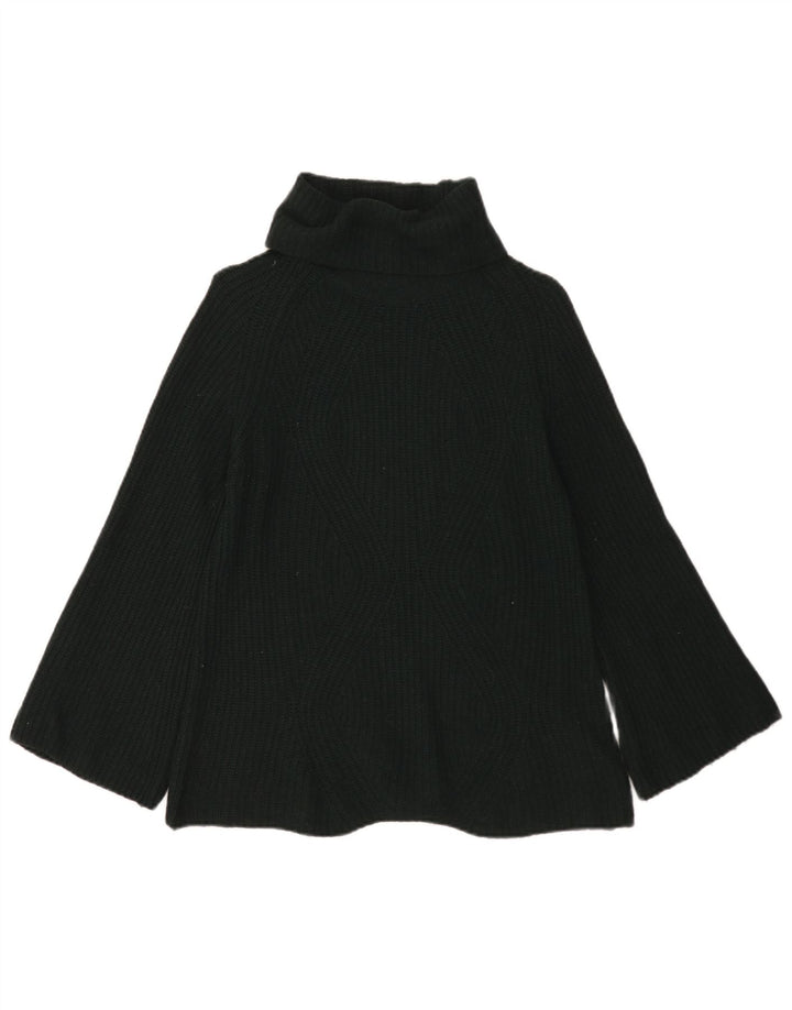 Massimo Dutti Damen-Pullover mit Rollkragen, Gr. 10, Größe S, grüne Wolle