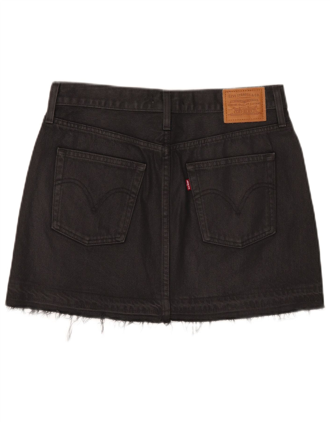 Levi's Damen Mini-Jeansrock W27 Small Schwarz Baumwolle
