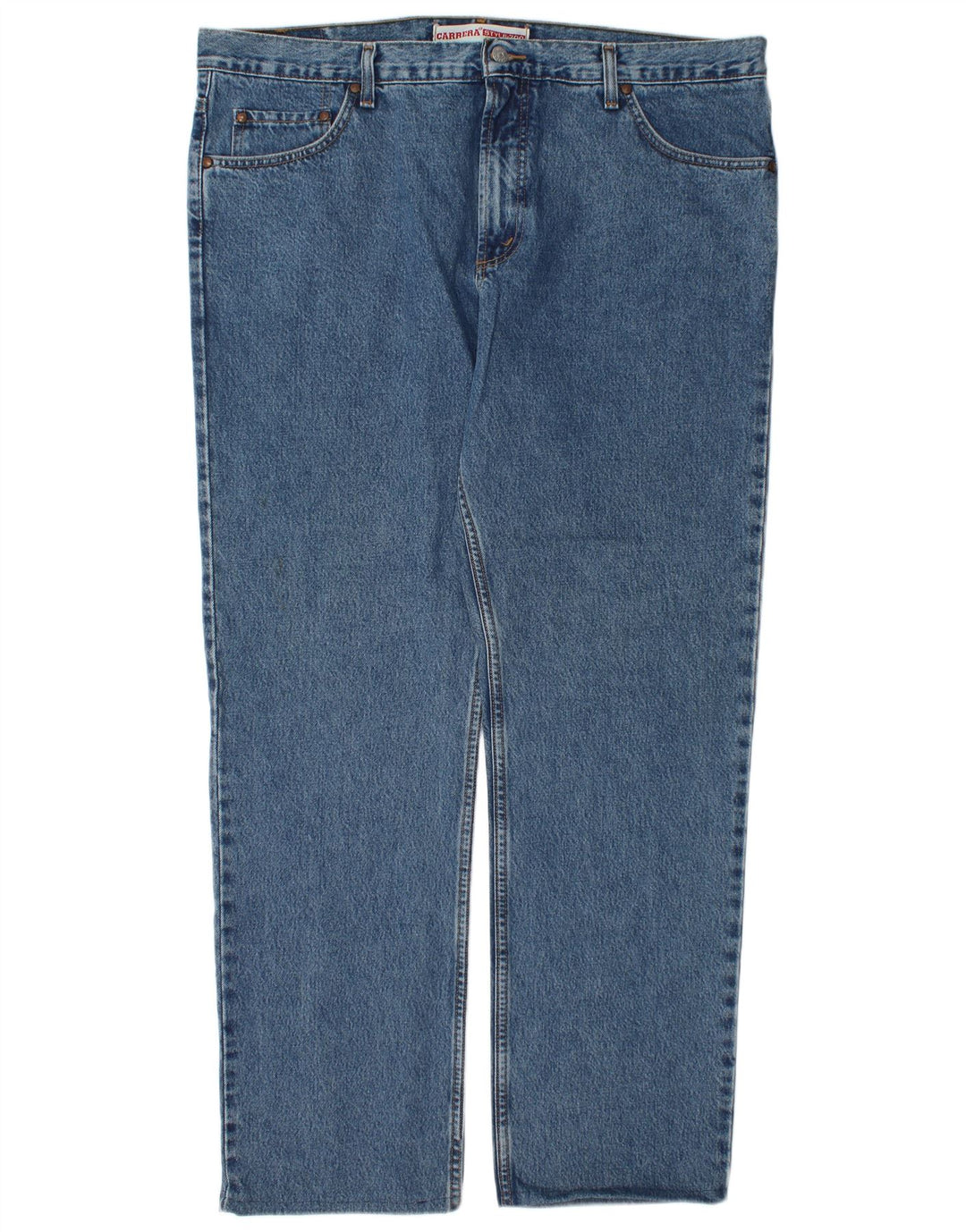 Carrera Herren Straight Jeans W42 L32 Blaue Baumwolle