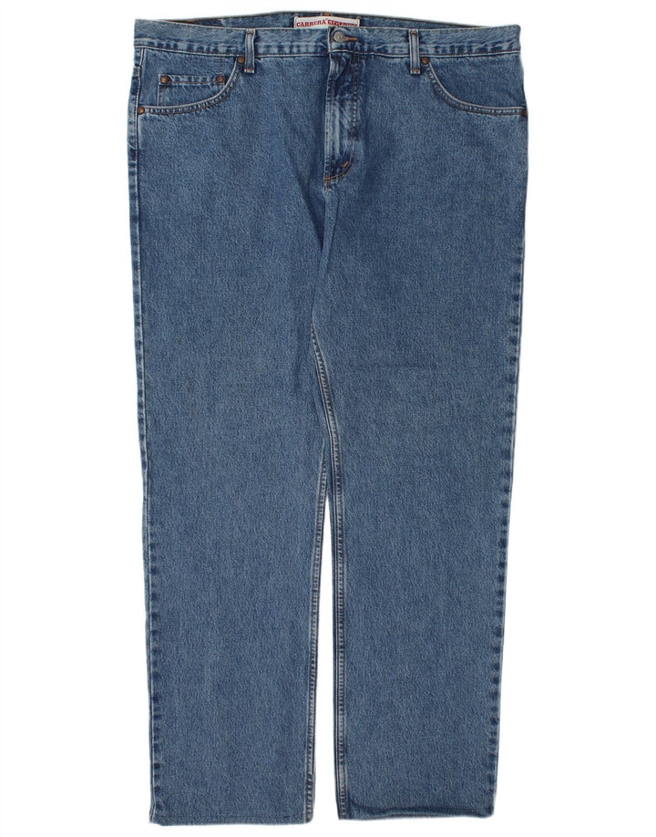 Carrera Herren Straight Jeans W42 L32 Blaue Baumwolle