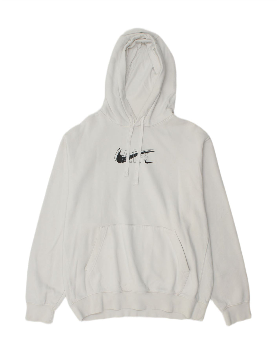NIKE Herren-Kapuzenpullover mit Grafik, groß, aus weißer Baumwolle