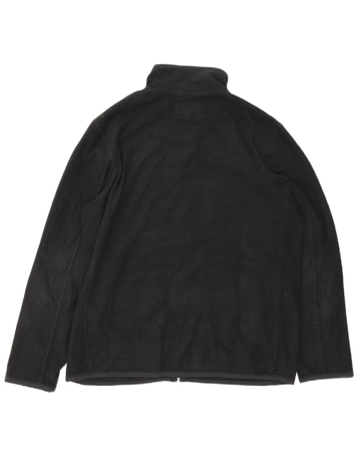Marks & Spencer Herren Fleecejacke UK 40 Large Schwarz Polyester