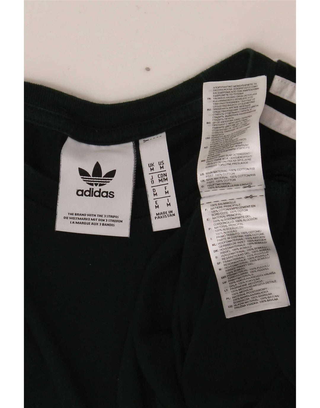 Adidas Herren Top Langarm mittelgrüne Baumwolle