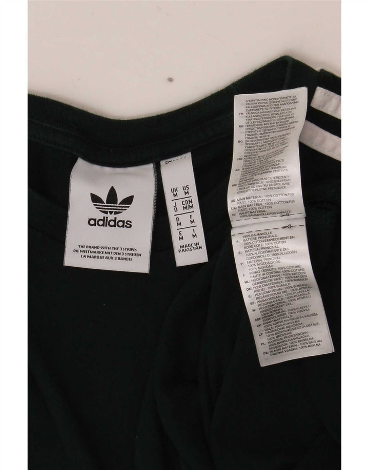 Adidas Herren Top Langarm mittelgrüne Baumwolle