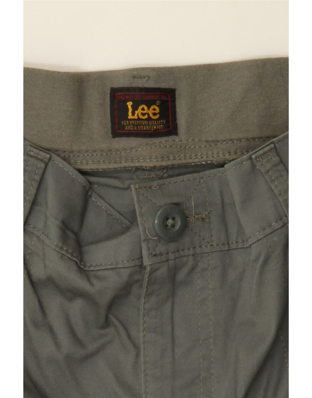 LEE Womens Chino Shorts US 12 Large W34 Grey Cotton Vintage Lee and Second-Hand Lee from Messina Hembry 