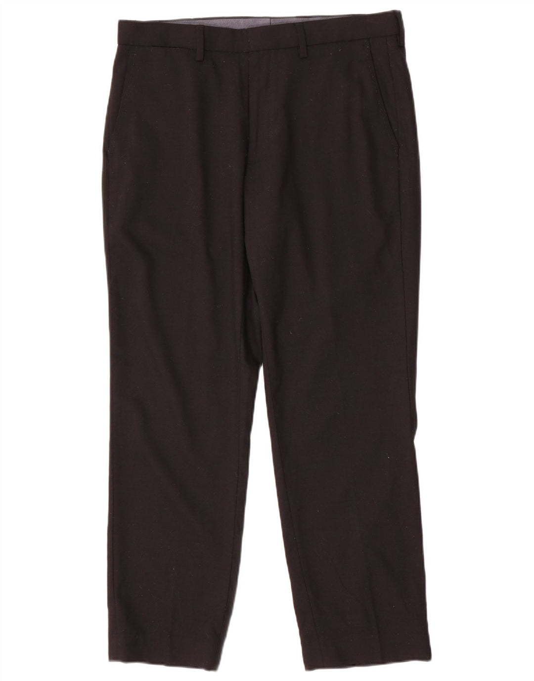 Marks & Spencer Herren-Chinohose mit normaler Passform, W34, L29, schwarze Wolle