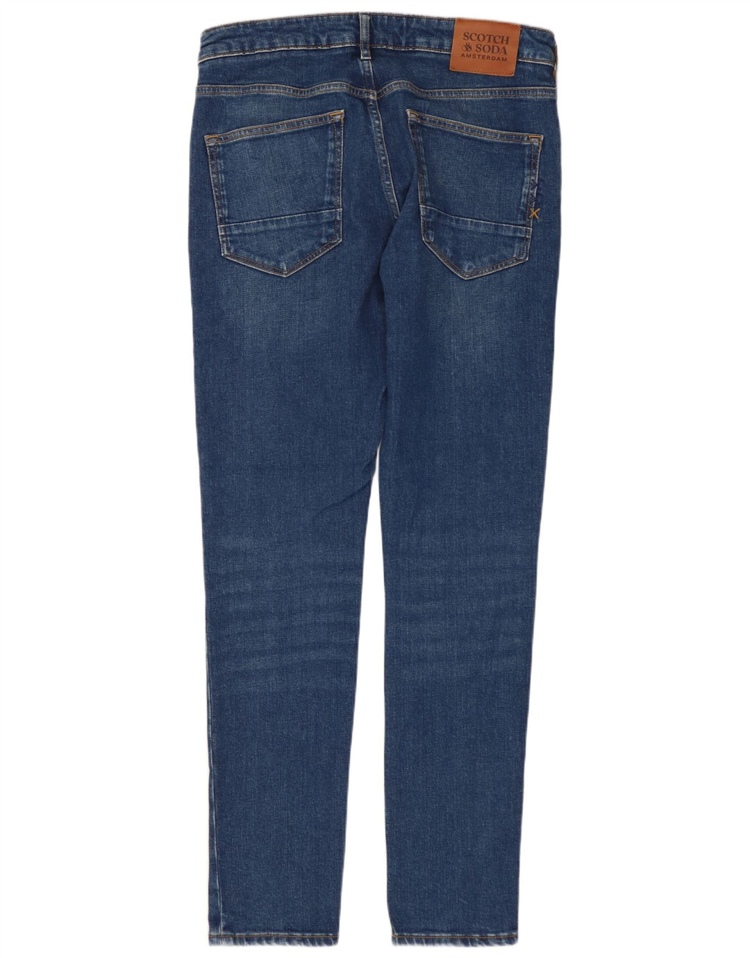 SCOTCH & SODA Herren Amsterdam Skinny Jeans W32 L32 Blaue Baumwolle