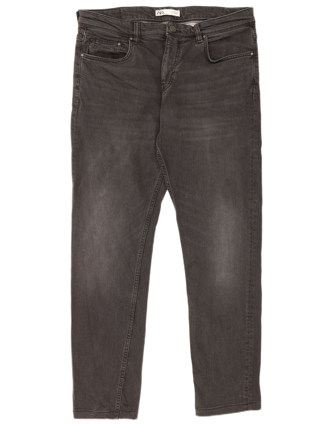 Zara Herren Slim Jeans EU 46 XL W36 L30 Schwarz