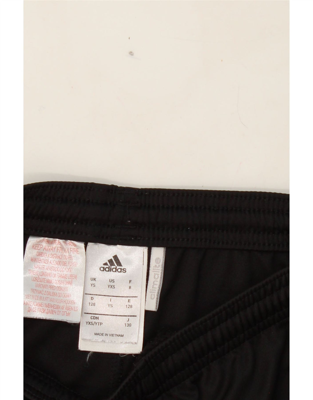 ADIDAS Boys Climalite Sport Shorts 7-8 Years Black Polyester Vintage Adidas and Second-Hand Adidas from Messina Hembry 