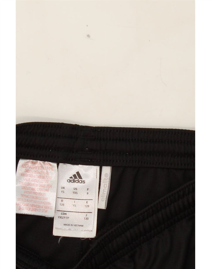 ADIDAS Boys Climalite Sport Shorts 7-8 Years Black Polyester Vintage Adidas and Second-Hand Adidas from Messina Hembry 