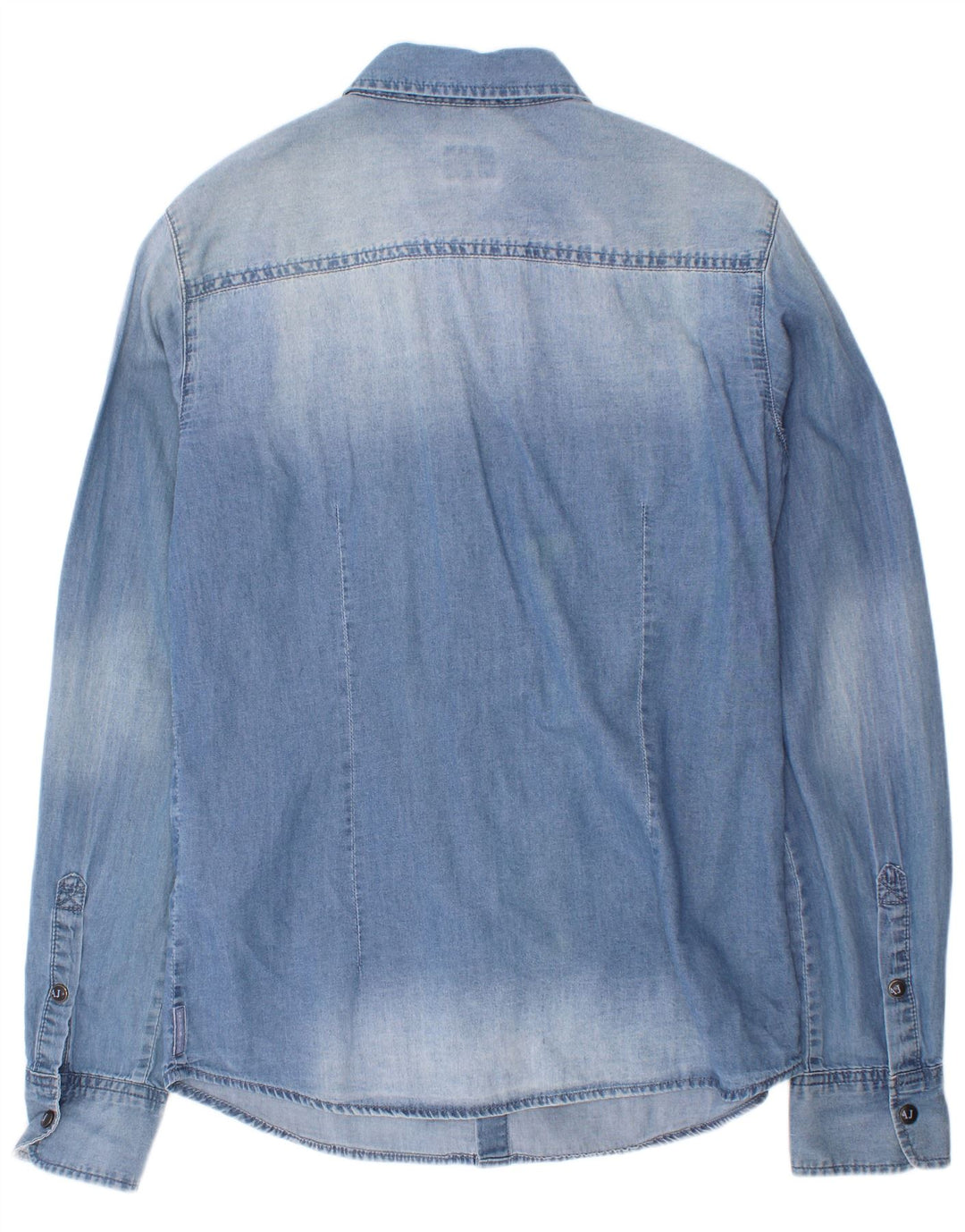 Armani Junior Jungen Jeanshemd 13–14 Jahre, blaue Baumwolle