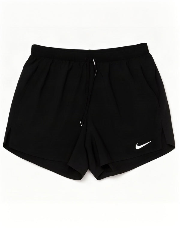 Nike Damen Dri Fit Sport Shorts UK 10 Small Schwarz