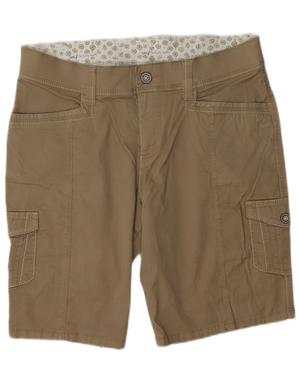 Lee Damen Cargoshorts US 10 Large W32 Beige Baumwolle