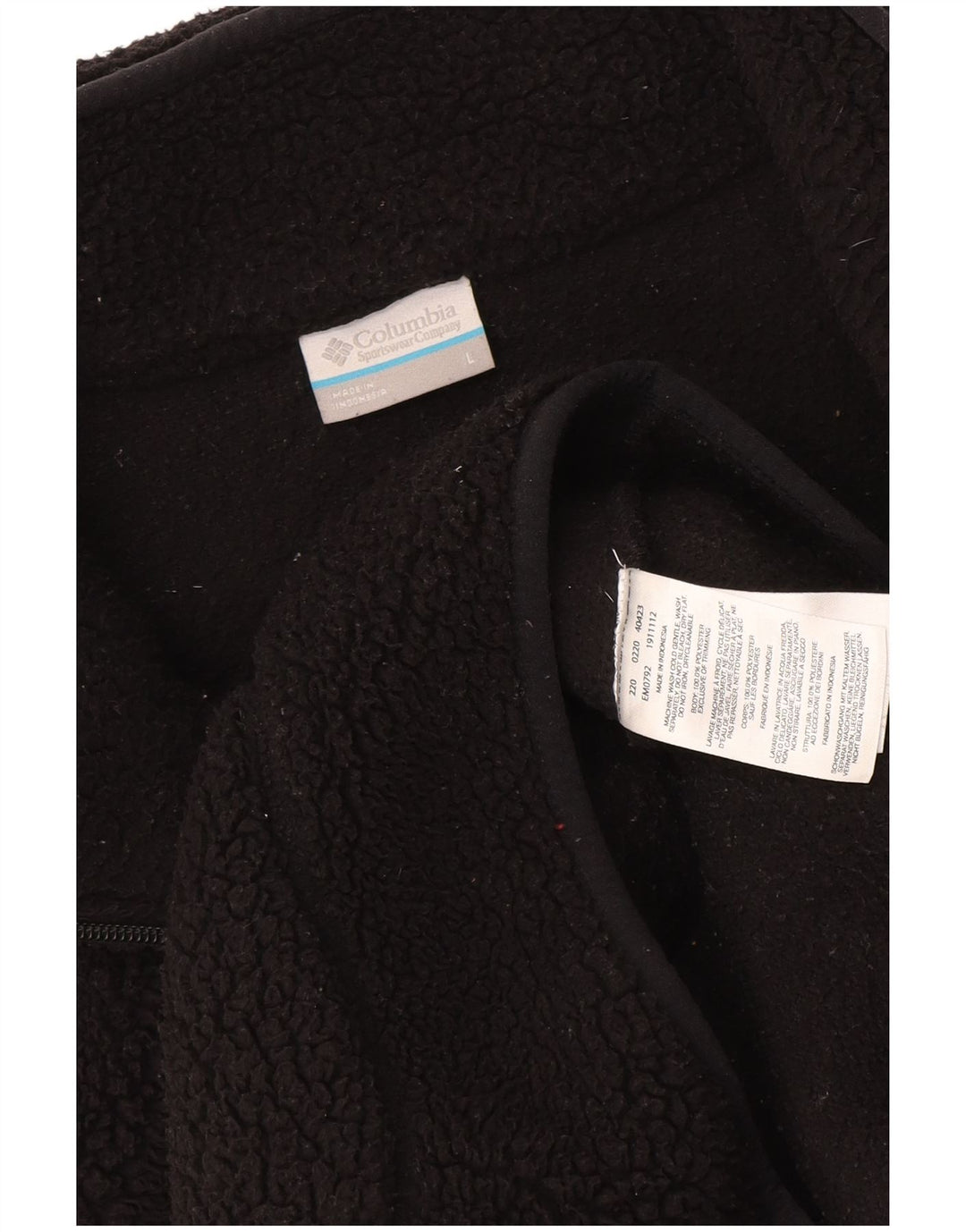 Columbia Herren Fleecejacke UK 40 Large Schwarz Polyester