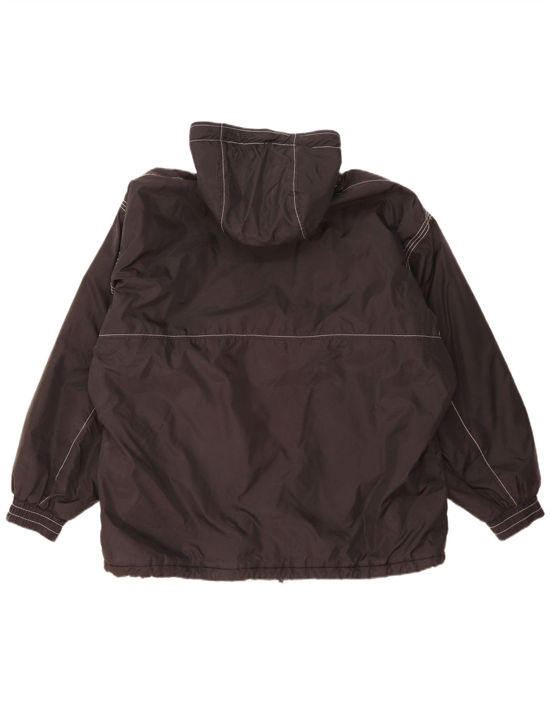 Le Frog Herren-Windbreakerjacke mit Kapuze, UK 42, XL, Schwarz, Polyamid