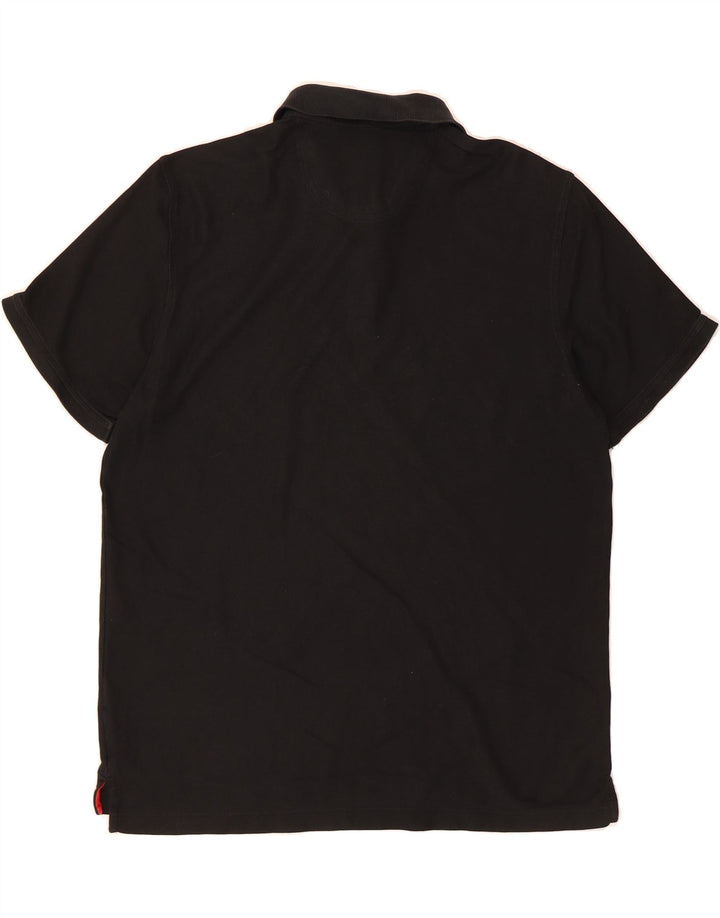 IZOD Mens Polo Shirt XL Black Cotton Vintage Izod and Second-Hand Izod from Messina Hembry 