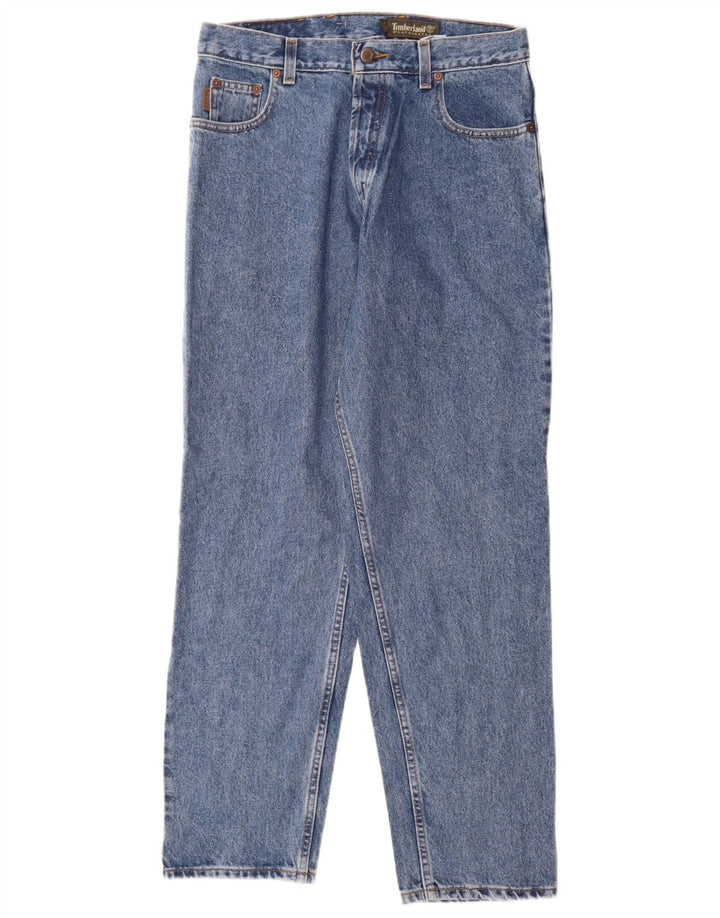 Timberland Herren Straight Jeans W31 L30 Blaue Baumwolle