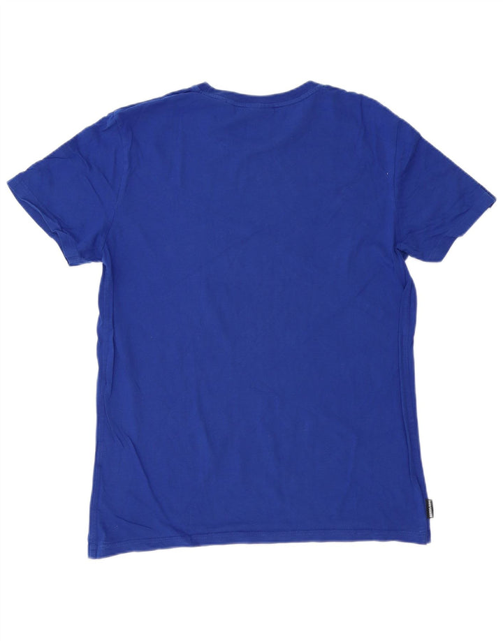 SUPERDRY Herren T-Shirt mit Grafik, Größe L, Blau