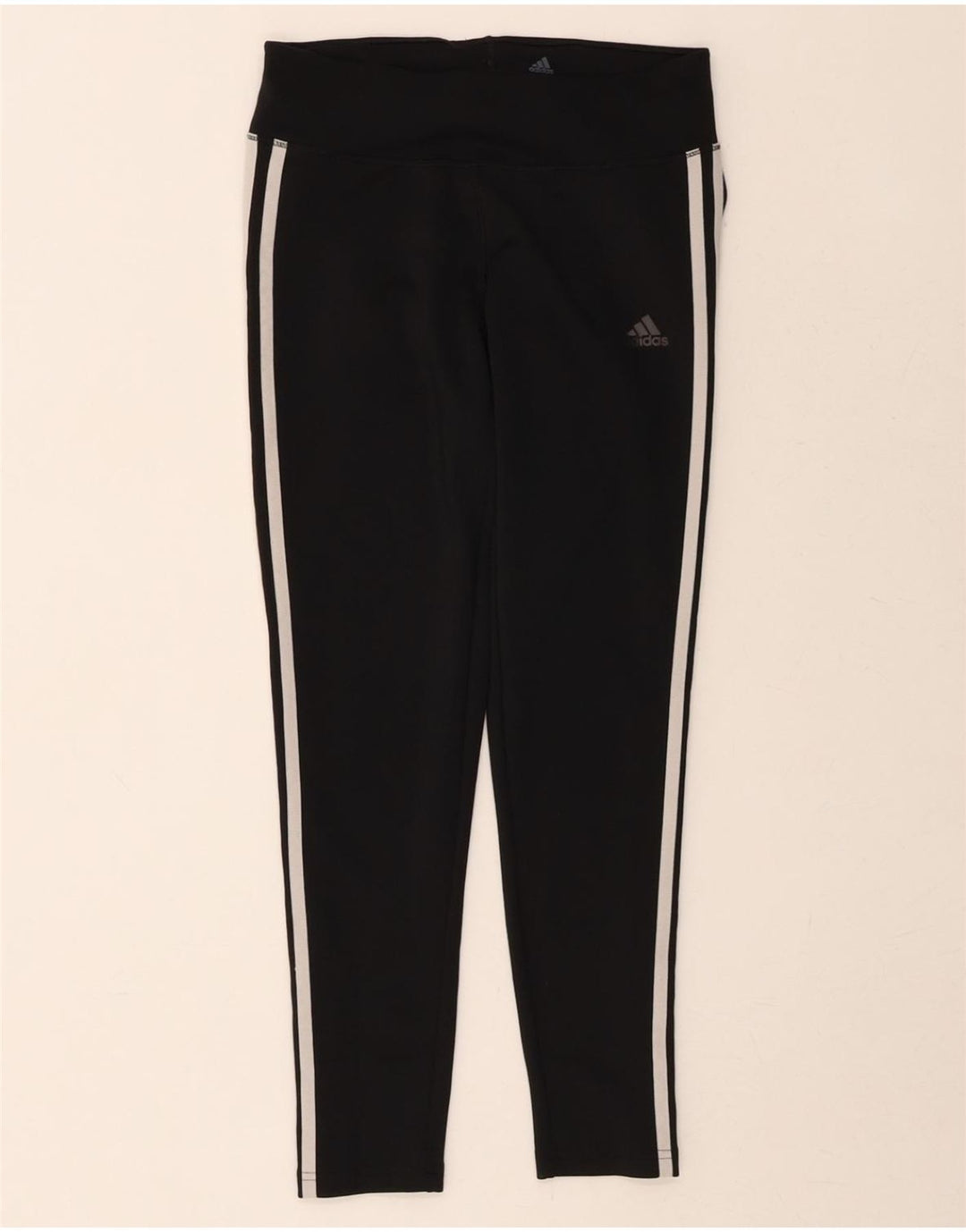 ADIDAS Womens Climalite Leggings UK 8/10 Small  Black Polyester Vintage Adidas and Second-Hand Adidas from Messina Hembry 