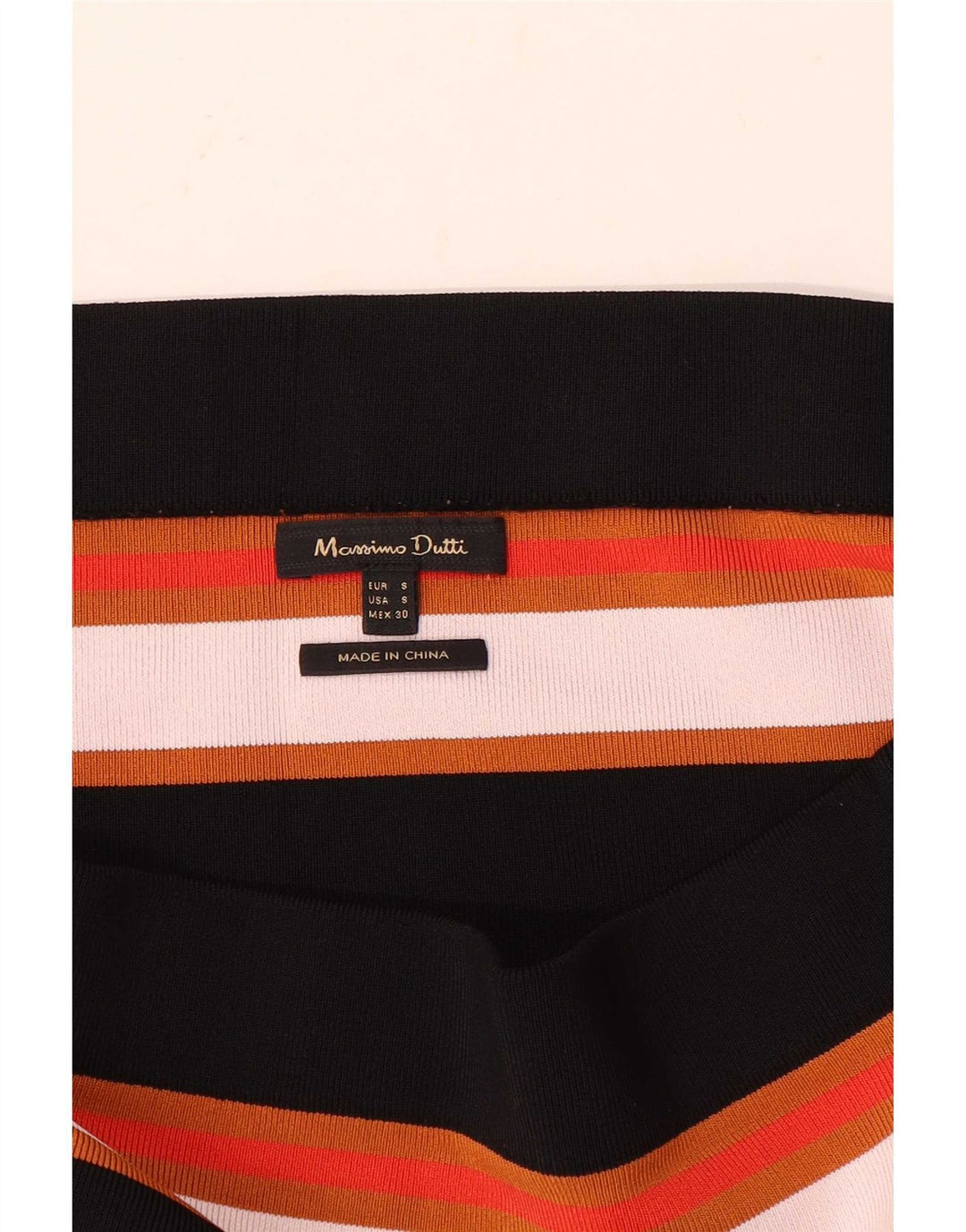 Schulterfreies Damen-Top von Massimo Dutti, Größe S, mehrfarbig, gestreift