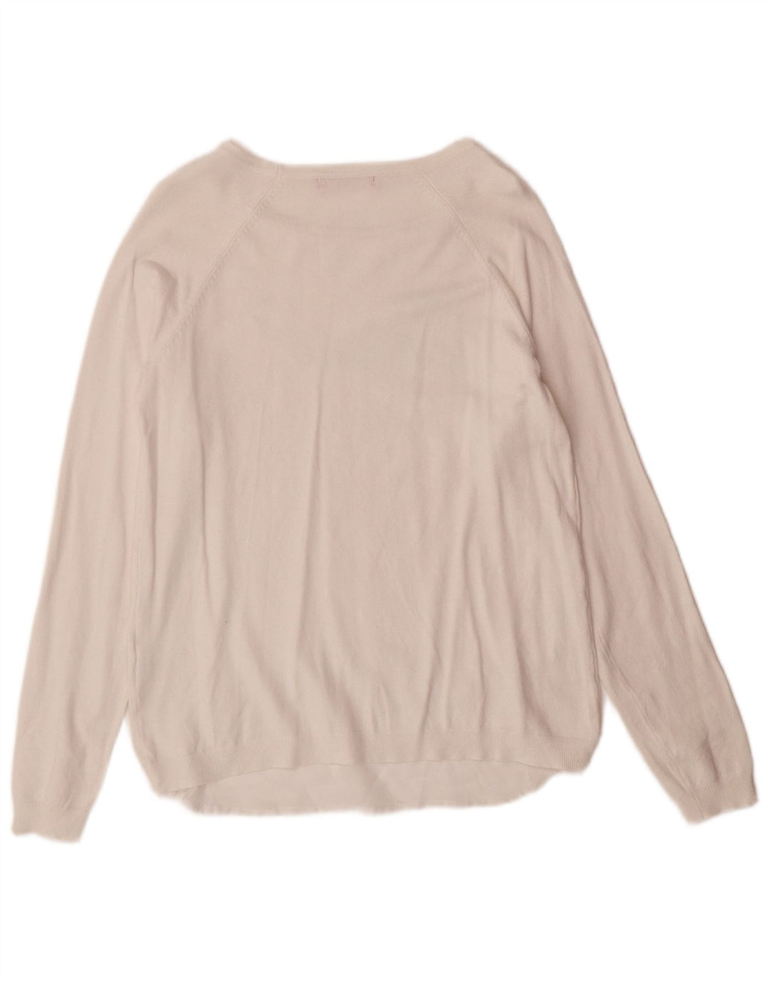 Guess Damen-Pullover mit grafischem U-Boot-Ausschnitt, Gr. 10, Größe S, Weiß