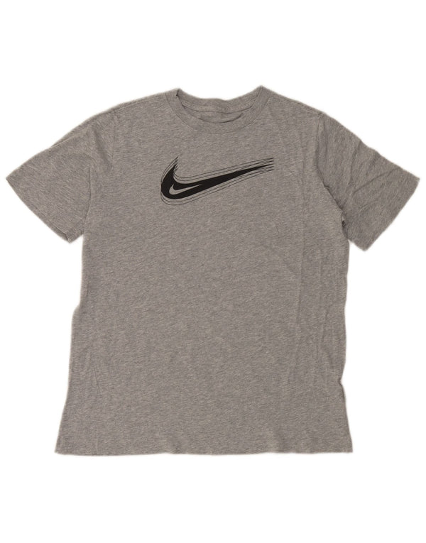 Nike Jungen Standard Fit Graphic T-Shirt Top 13–14 Jahre XL Grau meliert