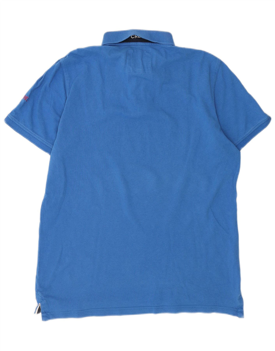 Crew Clothing Herren-Poloshirt, groß, blaue Baumwolle