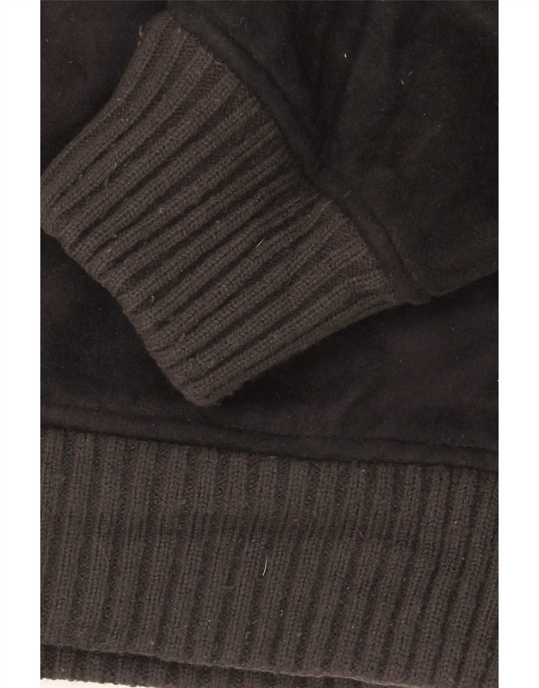Marks & Spencer Herren Sherpa Fleece Jacke UK 40 Large Schwarz Polyester